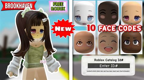 NEW CUTE FACE ID CODES FOR BROOKHAVEN RP BERRY AVENUE BLOXBURG