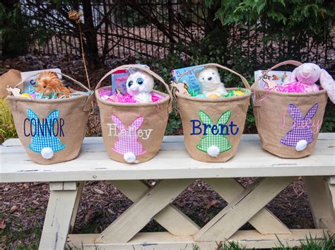 Kids Easter Basket Monogram Easter Basket Personalized | Etsy