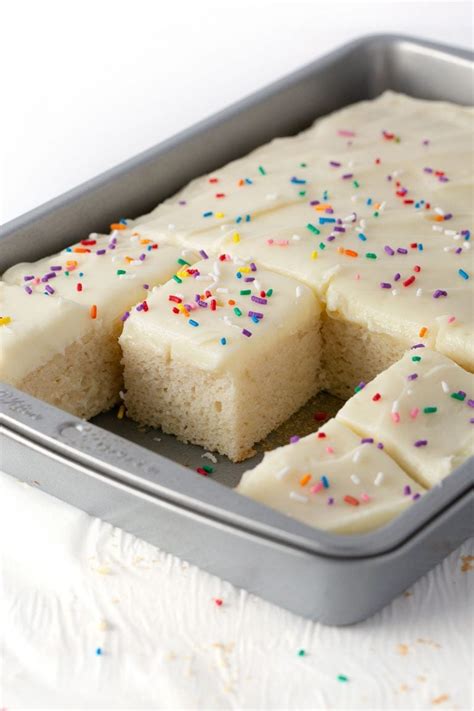 The Best White Sheet Cake Doctored Cake Mix