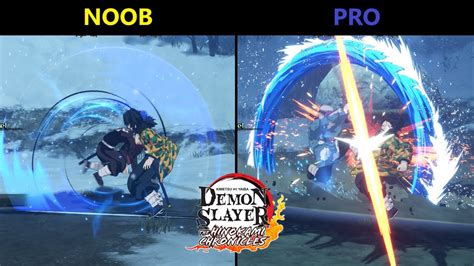 Noob Vs Pro Second Form Water Wheel Demon Slayer The Hinokami