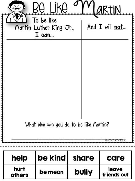 Printable Coloring Pages Martin Luther King Jr Activities Martin