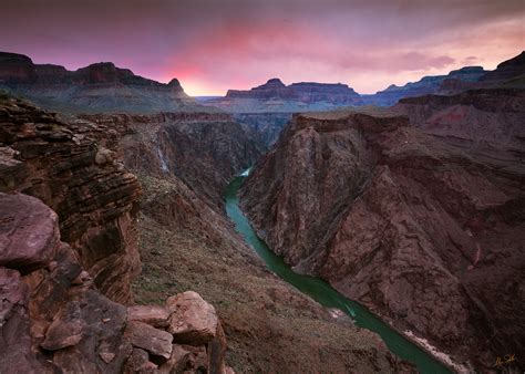 Sunset From Plateau Point Grand Canyon National Park Fine Art