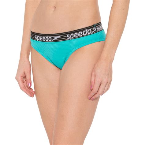 speedo ribbed logo 331 bikini bottoms for women save 72
