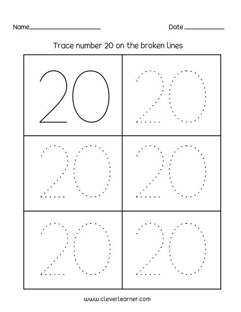 Trace Number Worksheets For Preschoolers Educative Printable 1f8