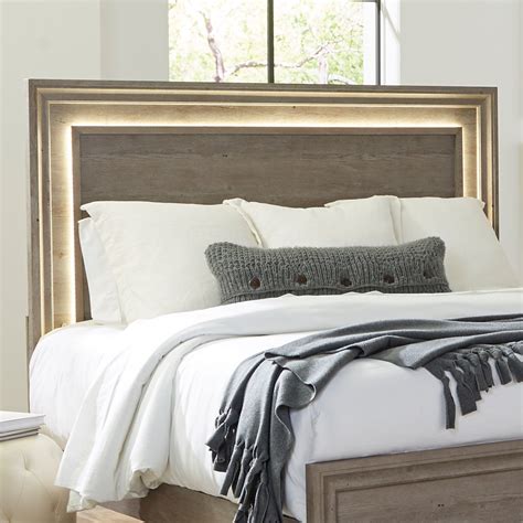 Horizons Queen Panel Headboard W Lights 272 Br13 By Liberty Furniture