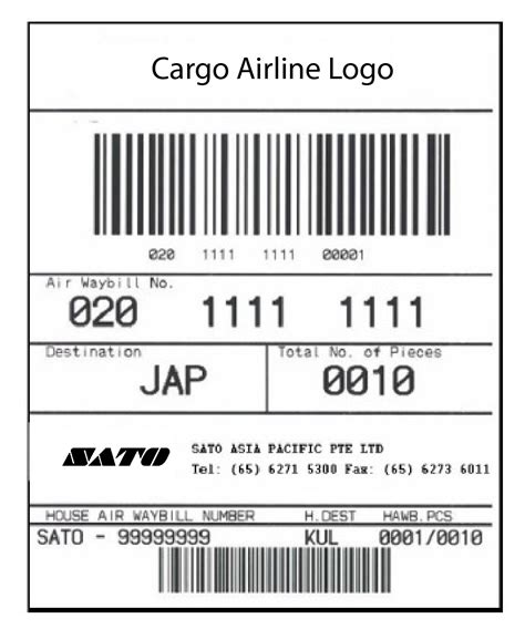 Iata Cargo Label Printing Solution By Sato