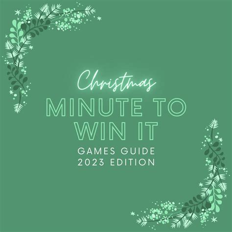 Christmas Minute To Win It Games Guide 2023 Edition Fun Christmas Party