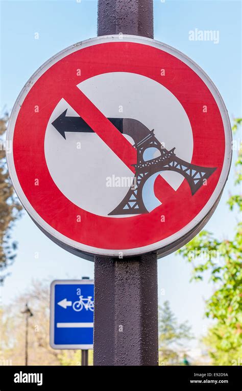 An Eiffel Tower Sign Stock Photo Alamy