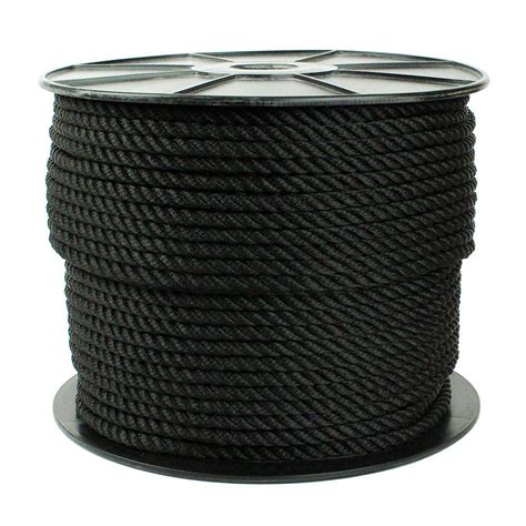 Rope King 58 In X 300 Ft Twisted Nylon Rope White Tn 58300 The