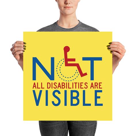 Not All Disabilities Are Visible Poster Sammi Haneys
