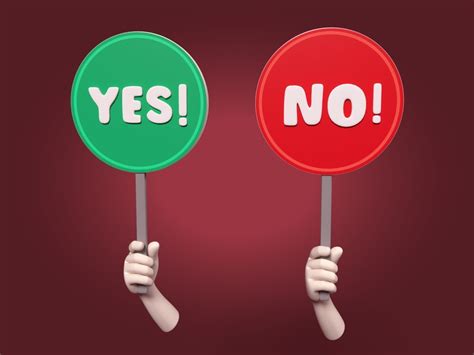 Followed by yes or no 2: Yes - No Sign 3D asset | CGTrader