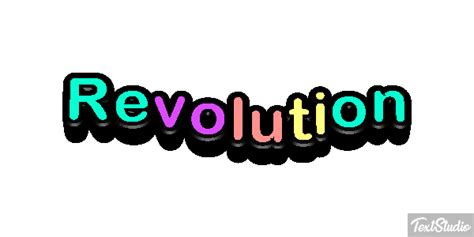 Revolution Word Animated  Logo Designs