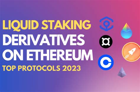 Liquid Staking Derivatives On Ethereum Top Lsd Protocols Crypto