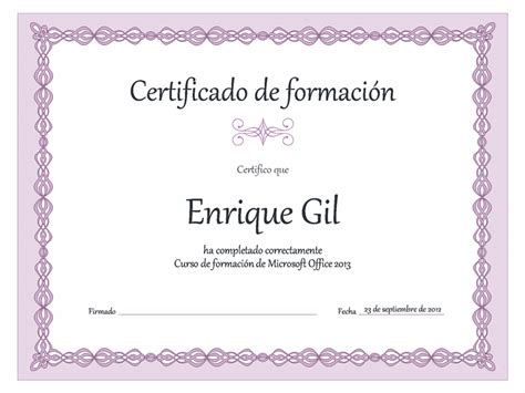 Certificados Imprimibles