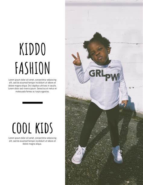 Kids Wear Lookbook Lookbook Template