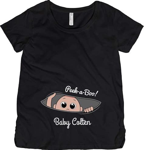 Funnyshirtsorg Peek A Boo Baby Colten Maternity Cotton T Shirt At
