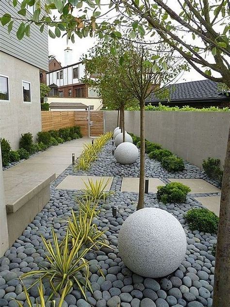 24 Contemporary Minimalist Yard With Images Backyard Landscaping