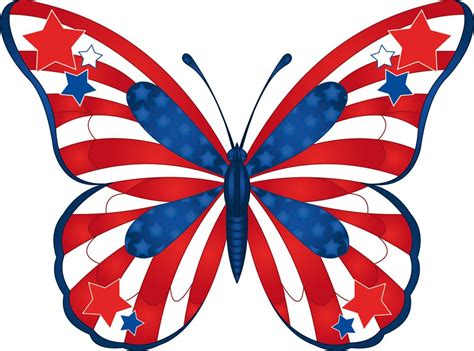 Red White And Blue Butterfly 1000x741 Patriotic Pictures 4th Of July