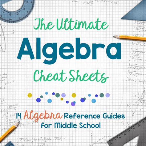 The Ultimate Algebra Cheat Sheets Grades 5 7 Learn In Color