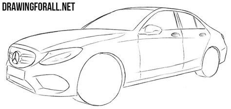 There are so many popular cars out there that collectors turn into limited series by altering the body style. How to Draw a Mercedes-Benz C Class | Drawingforall.net