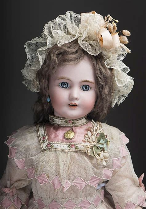 24 61 Cm Dep Doll With Antique Dress C1890 Антикварные куклы
