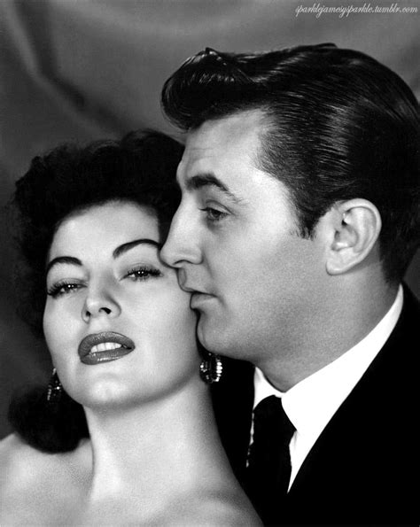 Ava Gardner And Robert Mitchum In A Publicity Portrait For The Rko