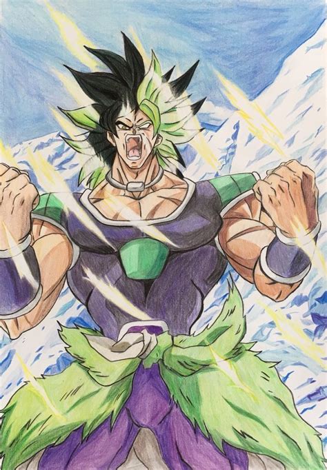 A Drawing Of Gohan From Dragon Ball Super Broly Is Shown In This Image