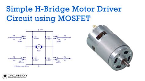 Simple H Bridge Motor Driver Circuit Circuits Diy Simple Electronic