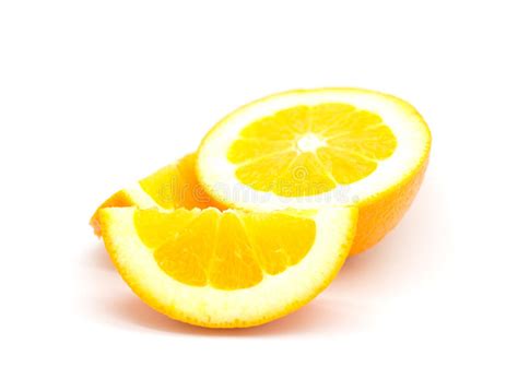 Fresh Oranges On White Background Stock Photo Image Of Objects