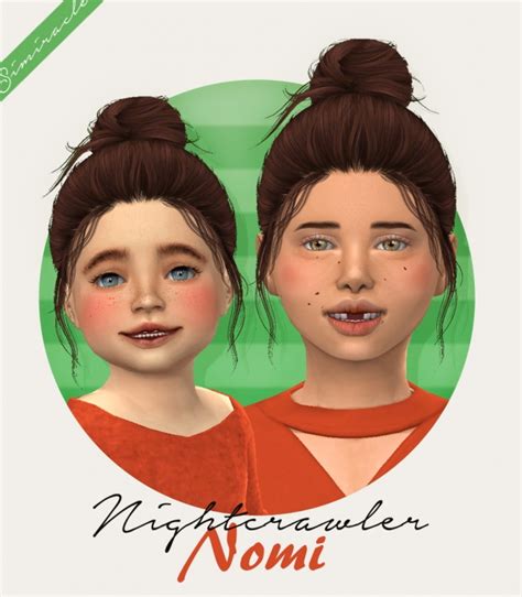 Nightcrawler Nomi Hair For Kids And Toddlers At Simiracle Sims 4 Updates
