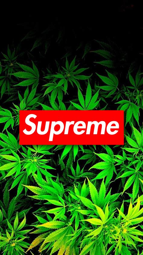 Cool Supreme Weed Wallpapers