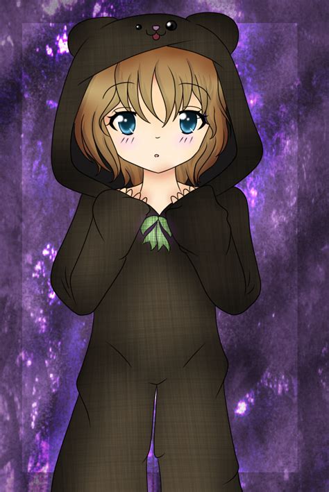 Anime Girl In A Bear Costume By Meowiirisu On Deviantart