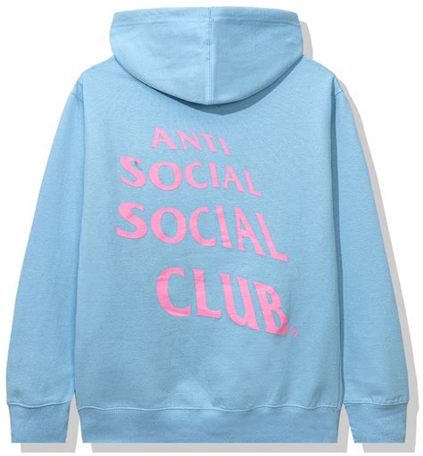 Anti Social Social Club Jock Hoodie Blue Ss20