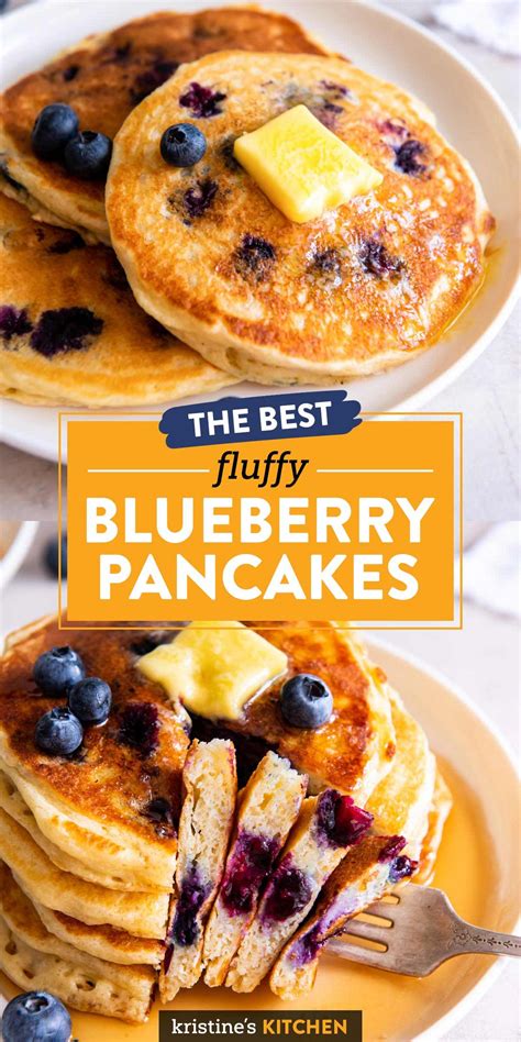 Best Fluffy Blueberry Pancakes In 2023 Berries Recipes Blueberry