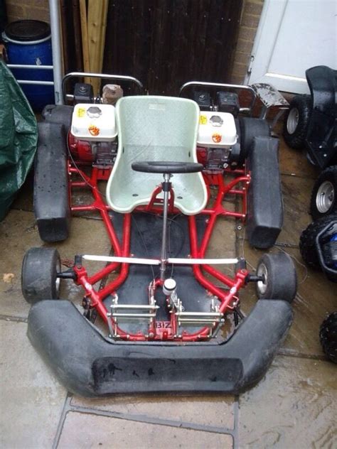 Kart racing or karting is a variant of. Biz Pro Go Kart Twin Engine Honda GX200 NOT Pit Bike Quad ...