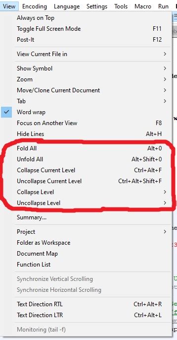 How Do I Activate Code Folding In Notepad Super User