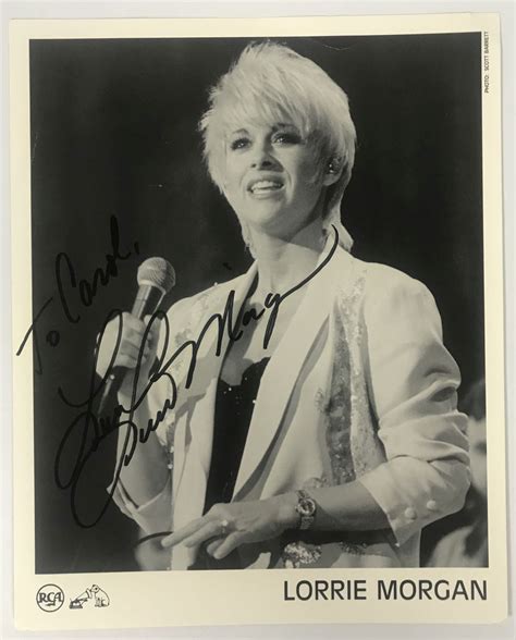 Aacs Autographs Lorrie Morgan Autographed Glossy 8x10 Photo