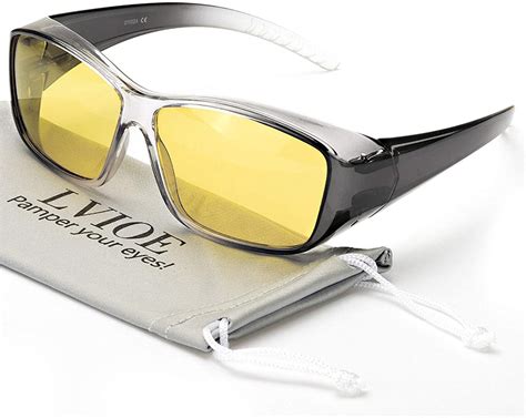 lvioe wrap around night driving glasses with hd polarized yellow lens lightweigh ebay