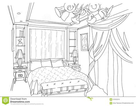 3d warehouse is adding a new feature for verified companies like yours. Contemporary Interior Doodles Bedroom. Stock Vector ...