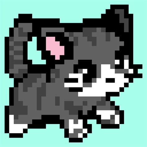 Pop Cat Meme Pixel Art