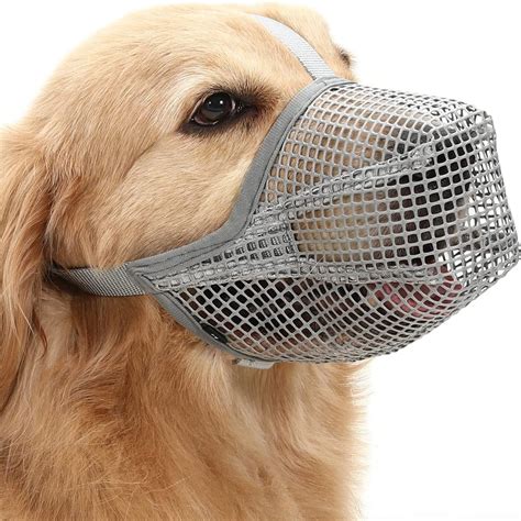 Dog Muzzle Soft Mesh Muzzle For Small Medium Large Dogs Breathable
