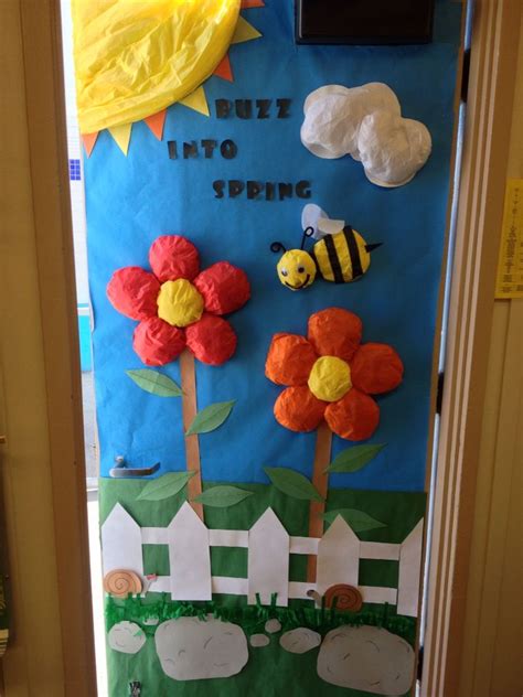 Spring Classroom Door 🌺🐝 Spring Door Decoration Easter Classroom