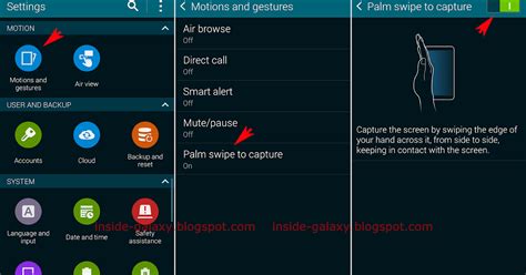 Inside Galaxy Samsung Galaxy S5 How To Take Screenshots In Android 4
