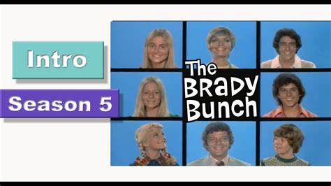 The Brady Bunch Intro Season 5 Youtube