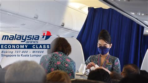 Malaysia Airlines Boeing 737 800 Economy Class Singapore Kuala Lumpur Mh606 Youtube