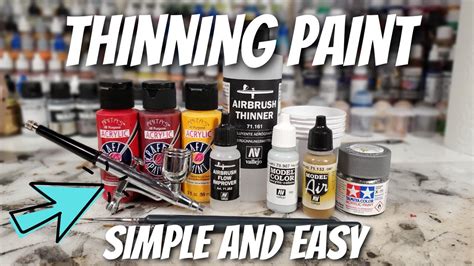 Thinning Any Acrylic Paint For The Airbrush Can Be Simple And Easy