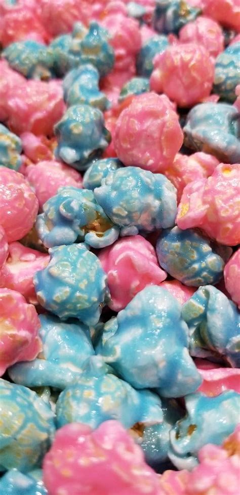 Pink And Blue Gender Reveal Cotton Candy Popcorn 2 Gallon34 36 Cups