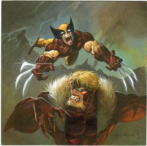 Wolverine Vs Sabretooth By Alex Horley Marvel Characters