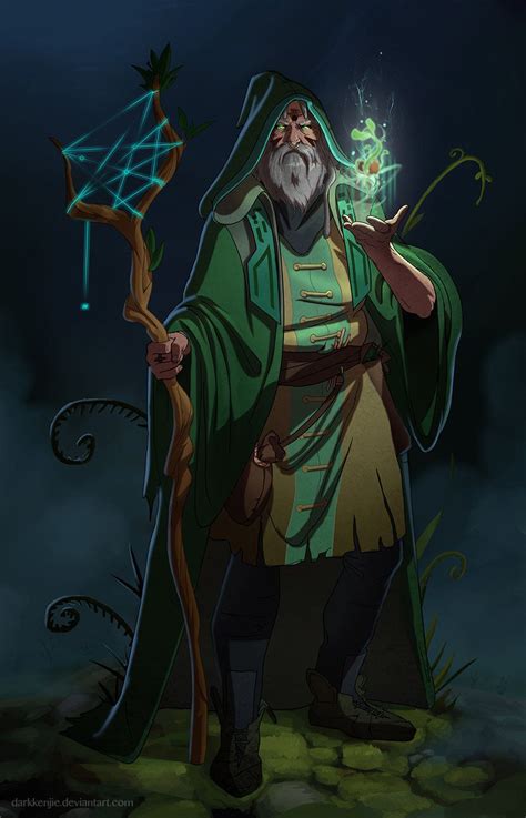 The Druid Fantasy Character Design Concept Art Characters Dungeons