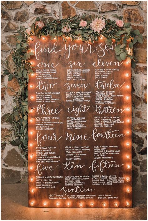 10 Unique Ways To Light Up Your Wedding Makeful Seating Chart